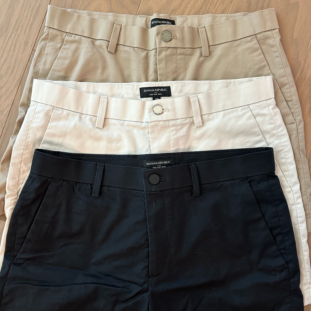 Men’s Banana Republic 33w Tech Shorts set of 3